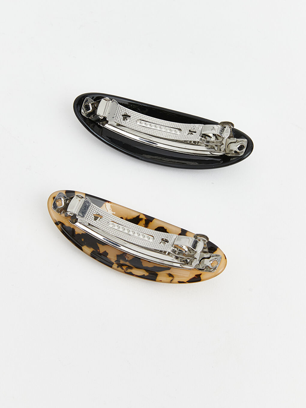 Karışık Leopar Desenli Kadın Saç Tokası 2'li-2