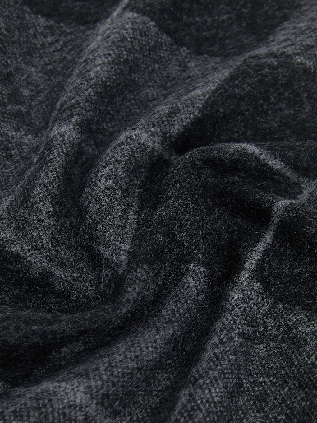 Antrasit Ekose Desenli Erkek Atkı-2