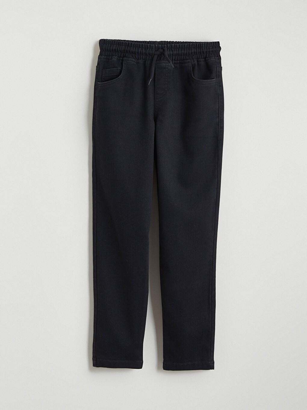 Siyah Slim Fit Erkek Çocuk Jean Pantolon