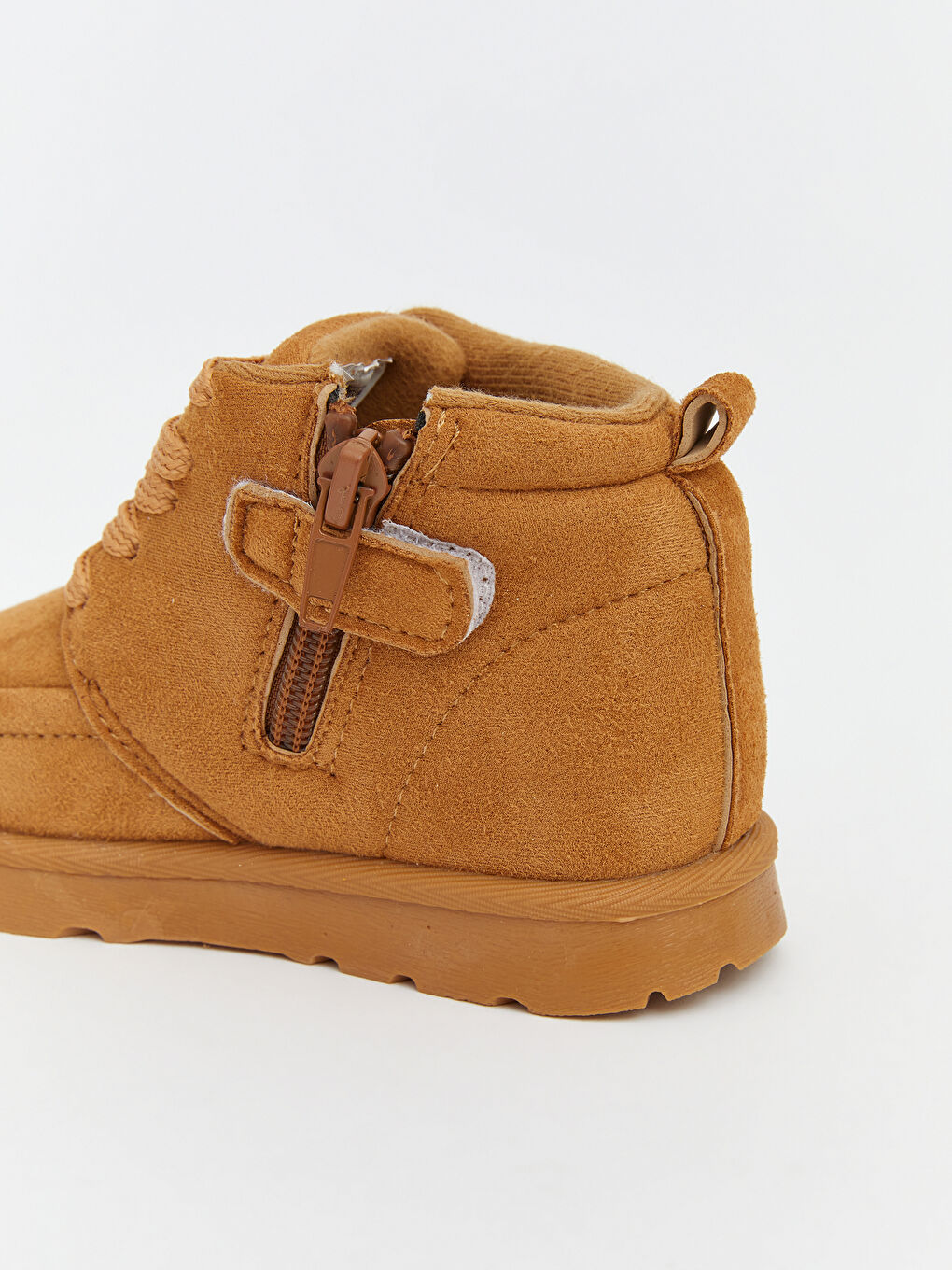 Bej Süet Görünümlü Erkek Bebek Bot-4