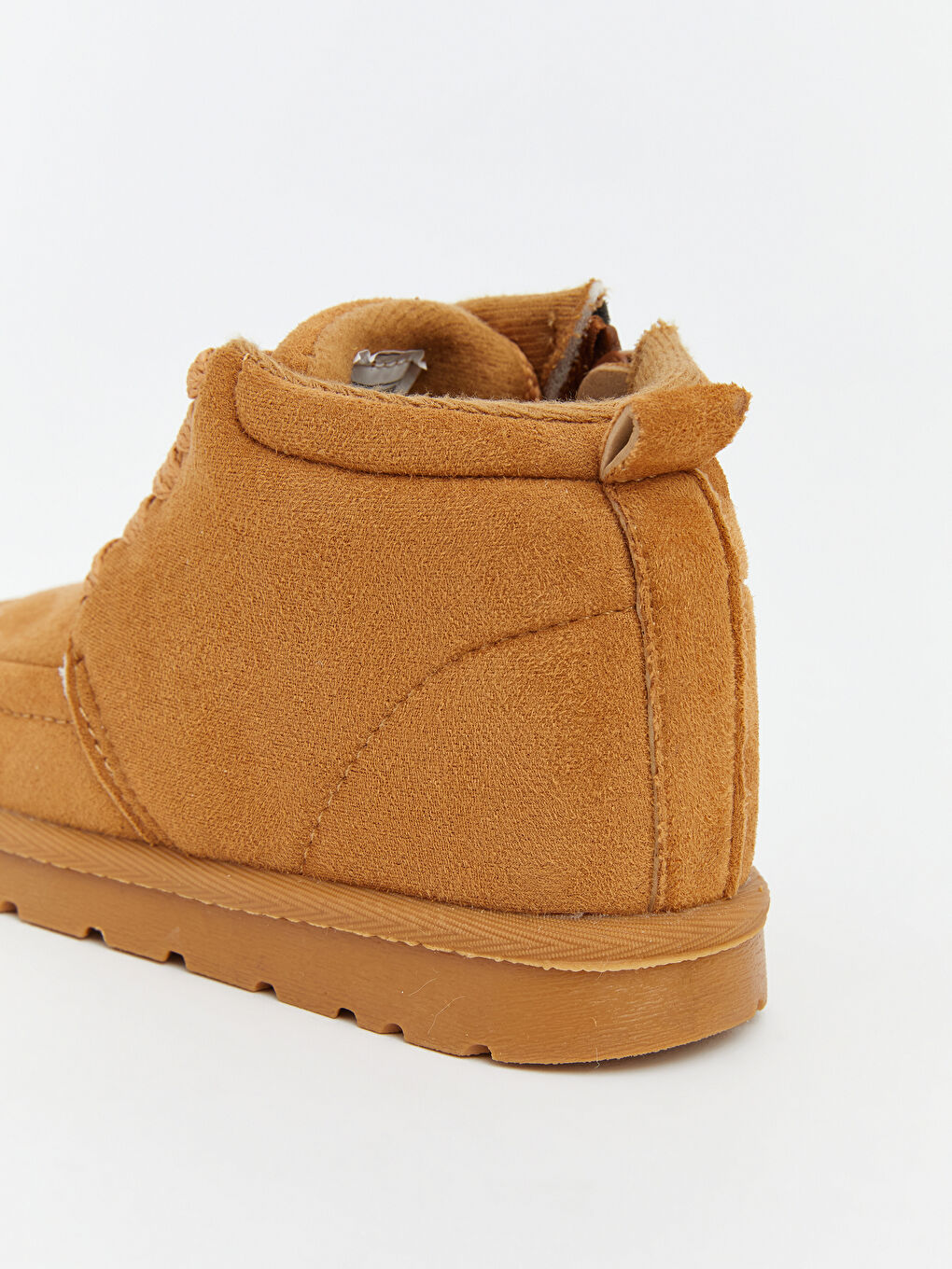 Bej Süet Görünümlü Erkek Bebek Bot-5