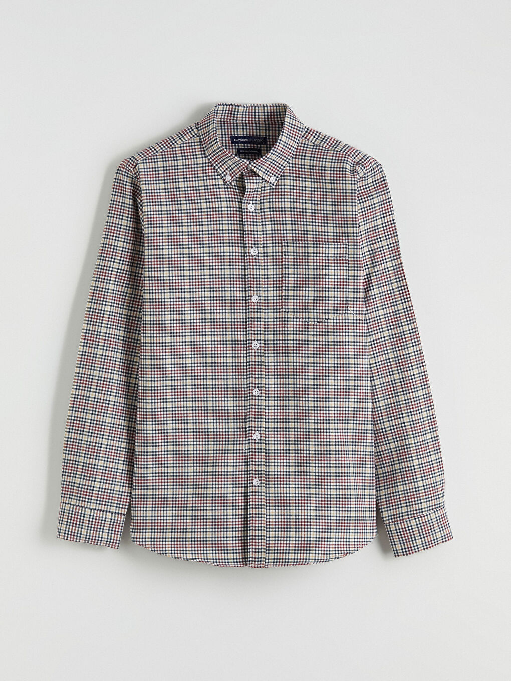 Kahverengi Regular Fit Ekose Erkek Gömlek-4