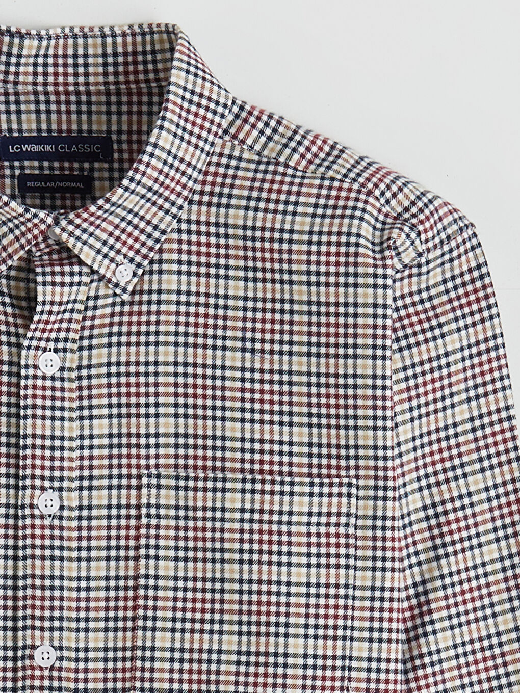 Kahverengi Regular Fit Ekose Erkek Gömlek-5