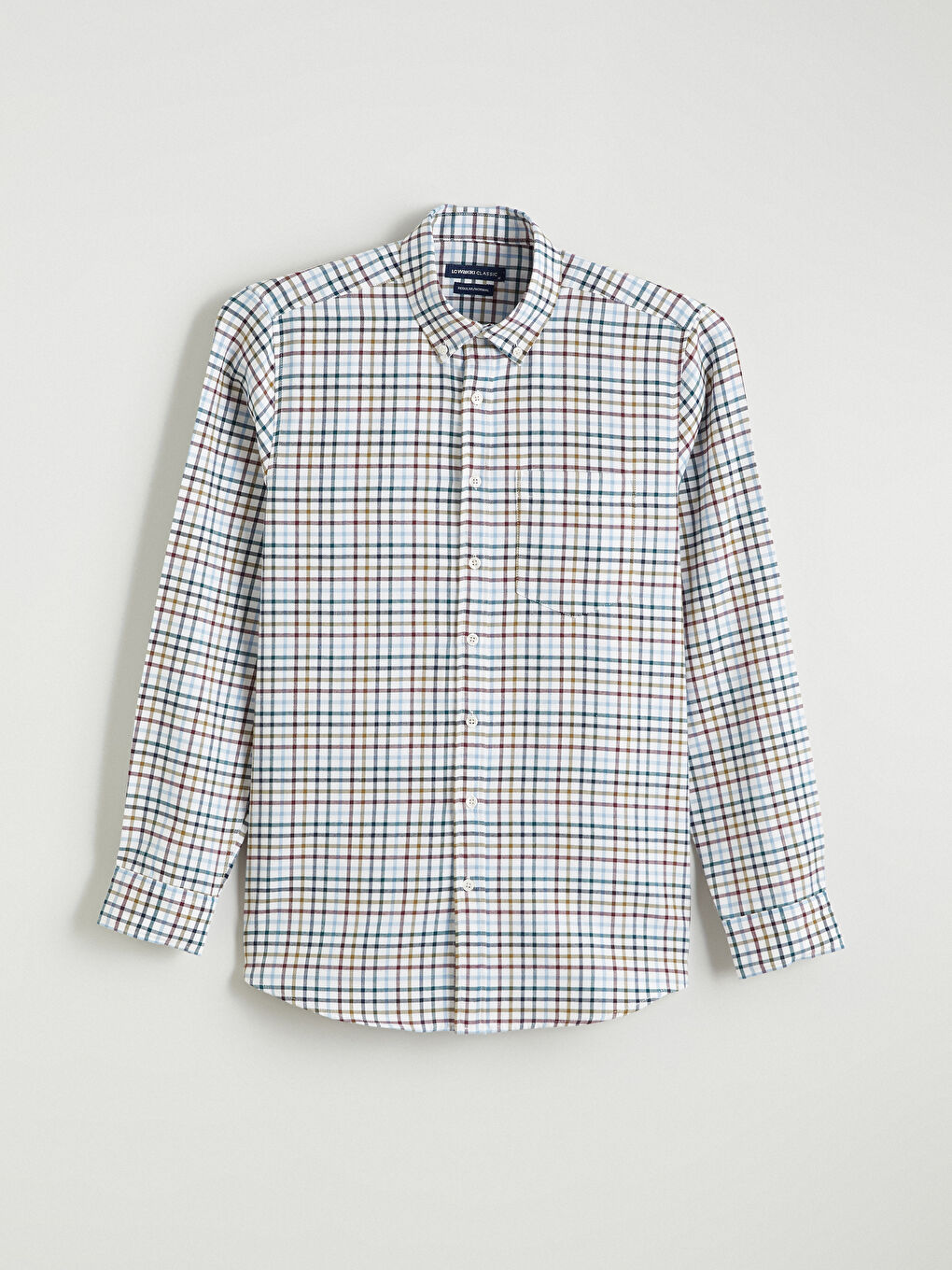 Yeşil Regular Fit Ekose Erkek Gömlek-4