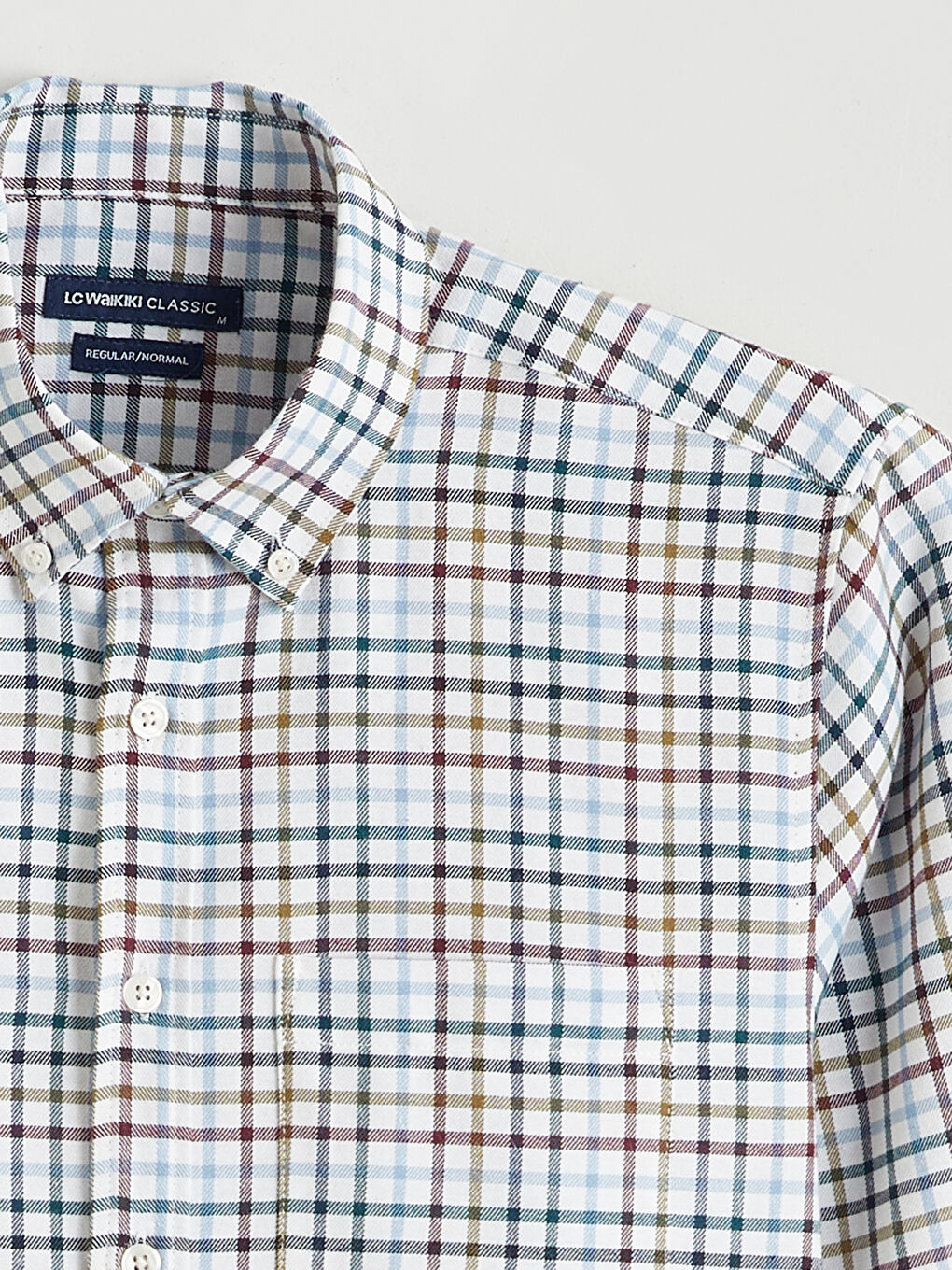 Yeşil Regular Fit Ekose Erkek Gömlek-5