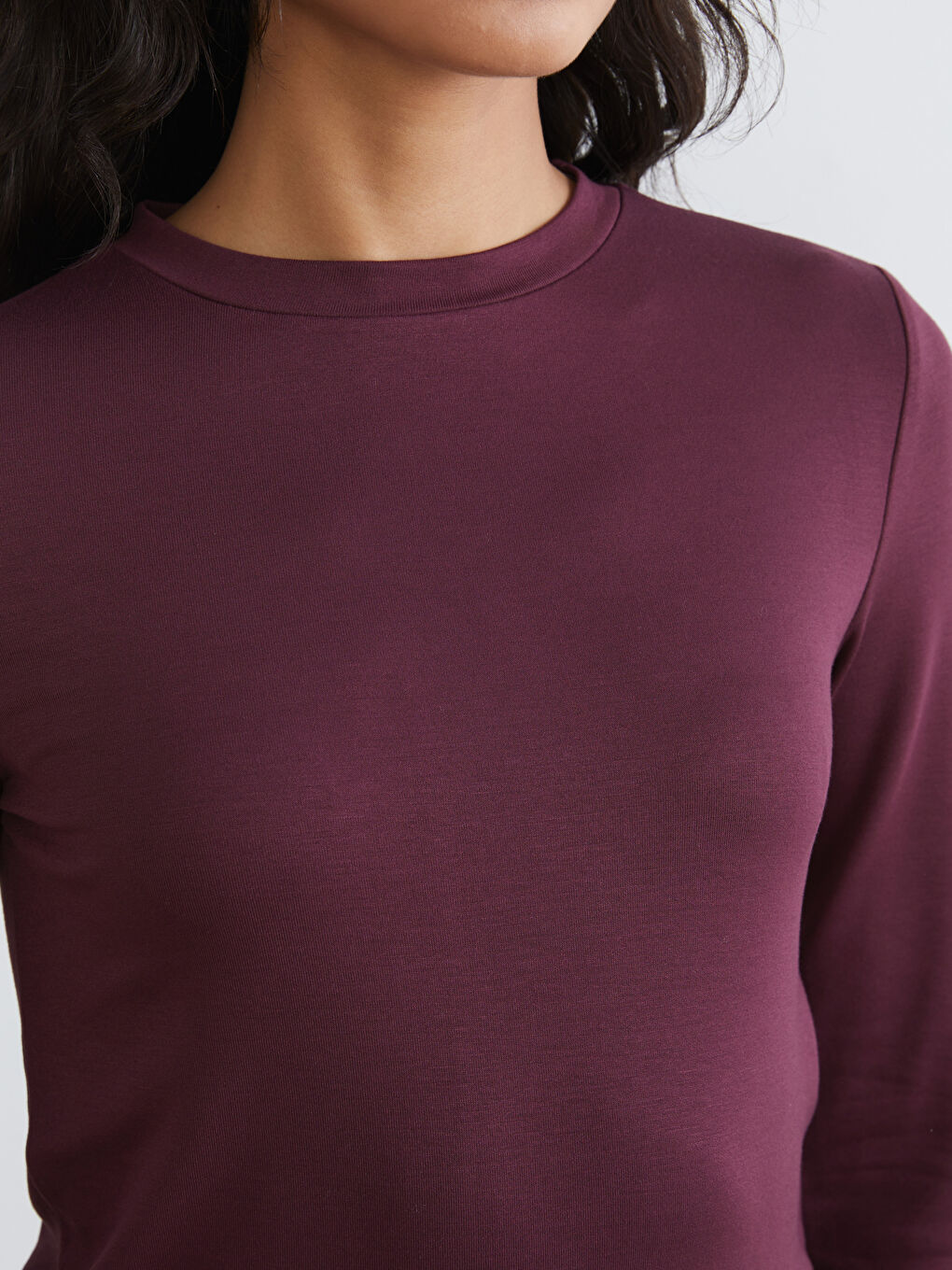 Mürdüm Bisiklet Yaka Kadın Body-2