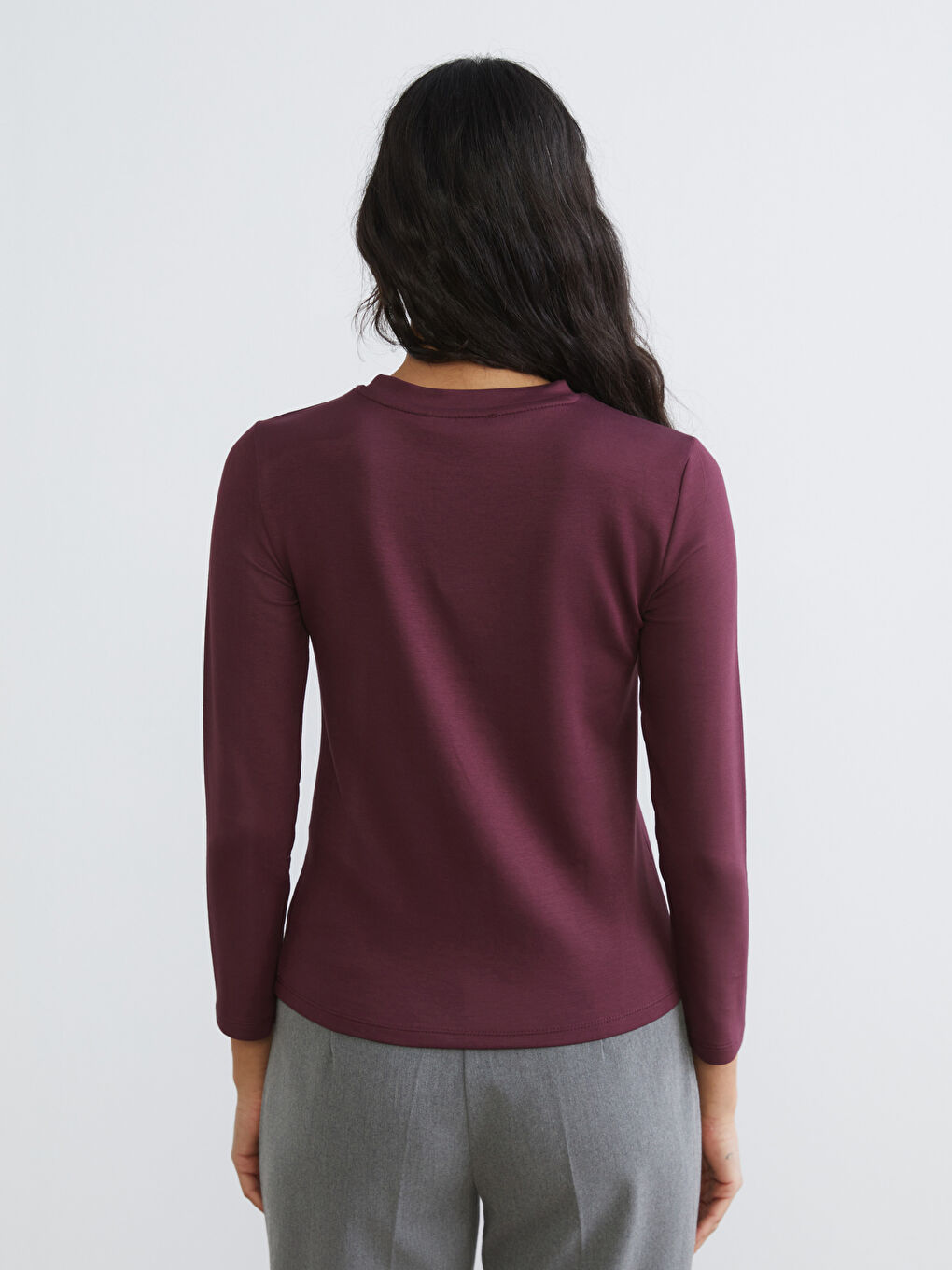 Mürdüm Bisiklet Yaka Kadın Body-3