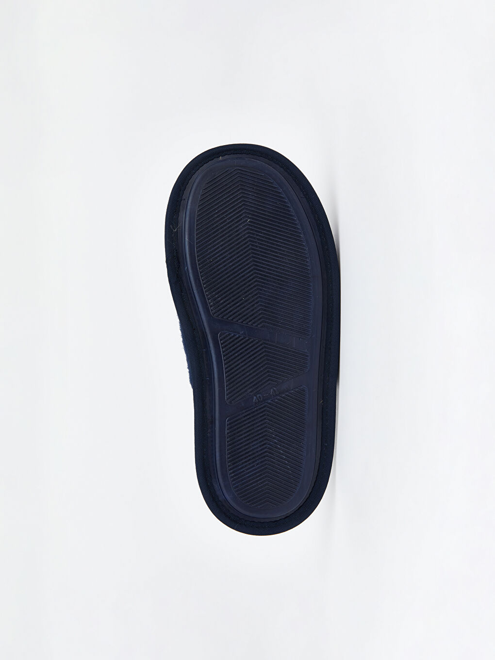 Lacivert Yazı Baskılı Erkek Ev Terliği-3