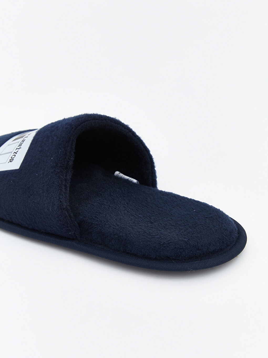 Lacivert Yazı Baskılı Erkek Ev Terliği-4