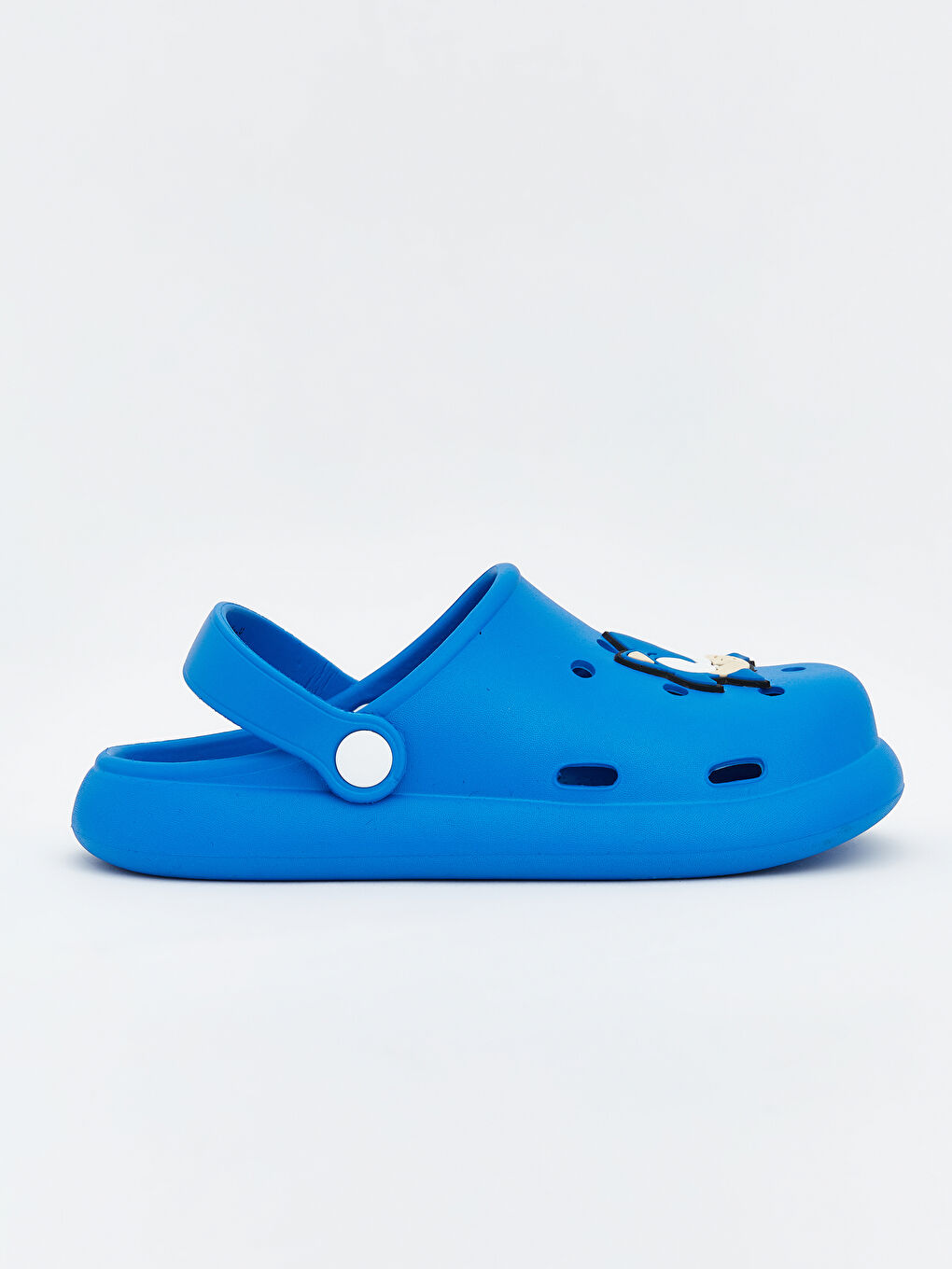 Mavi Sonic Baskılı Erkek Bebek Plaj Sandaleti-1