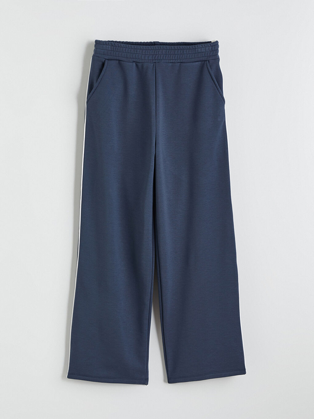 Antrasit Beli Lastikli Kız Çocuk Eşofman Altı