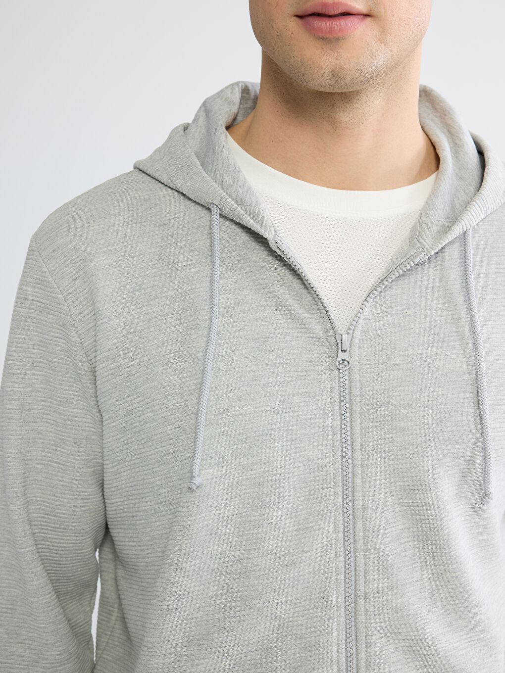 Men's Hooded Zip-Up Sweatshirt-2