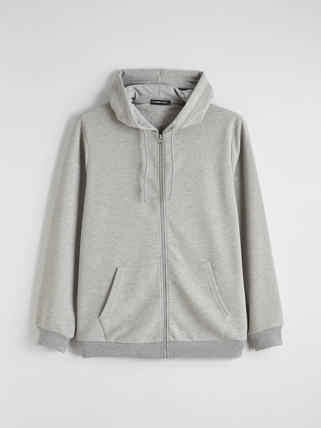 Man GREY Zip-Up Sweatshirt