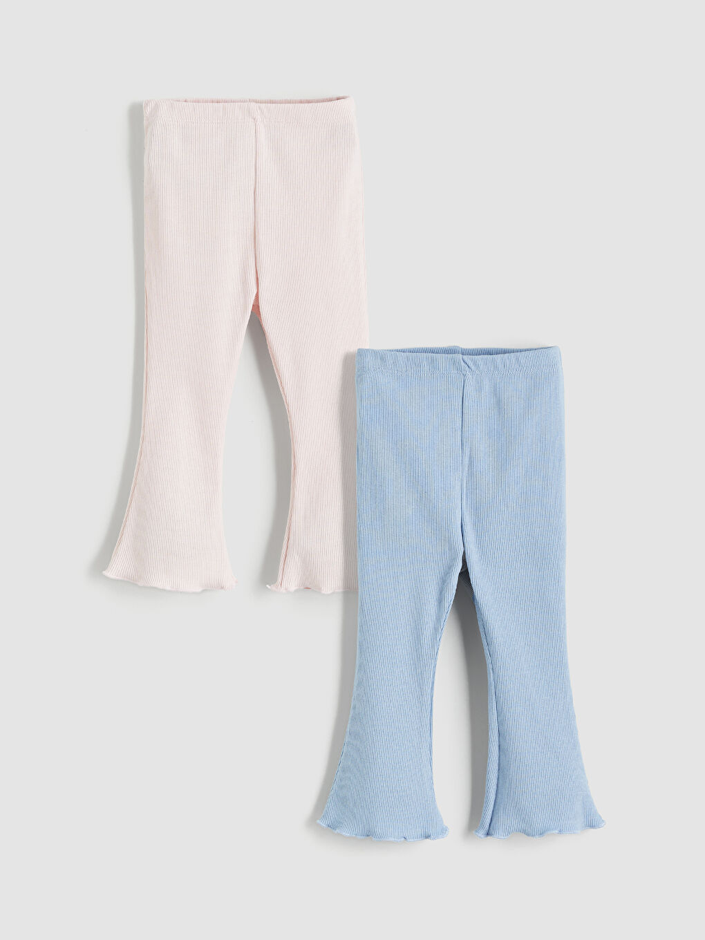 Elasticated Waist Basic Baby Girls' Leggings 2 Pack