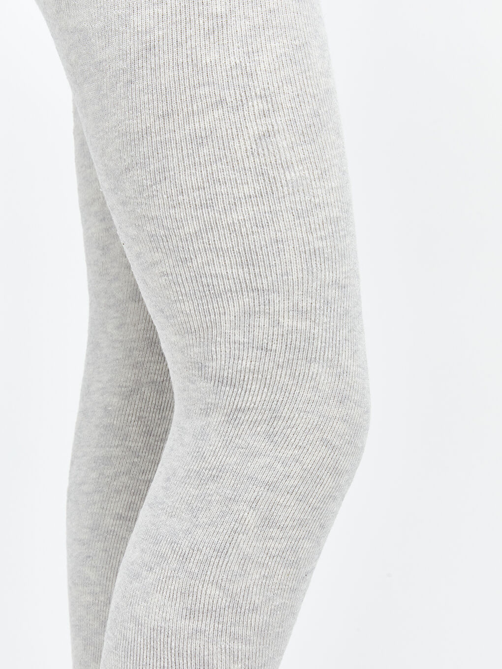 Gri Basic Kız Çocuk Külotlu Çorap 2'li-1