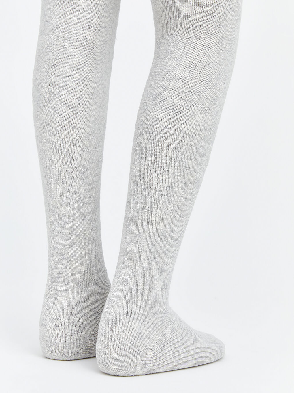 Gri Basic Kız Çocuk Külotlu Çorap 2'li-2