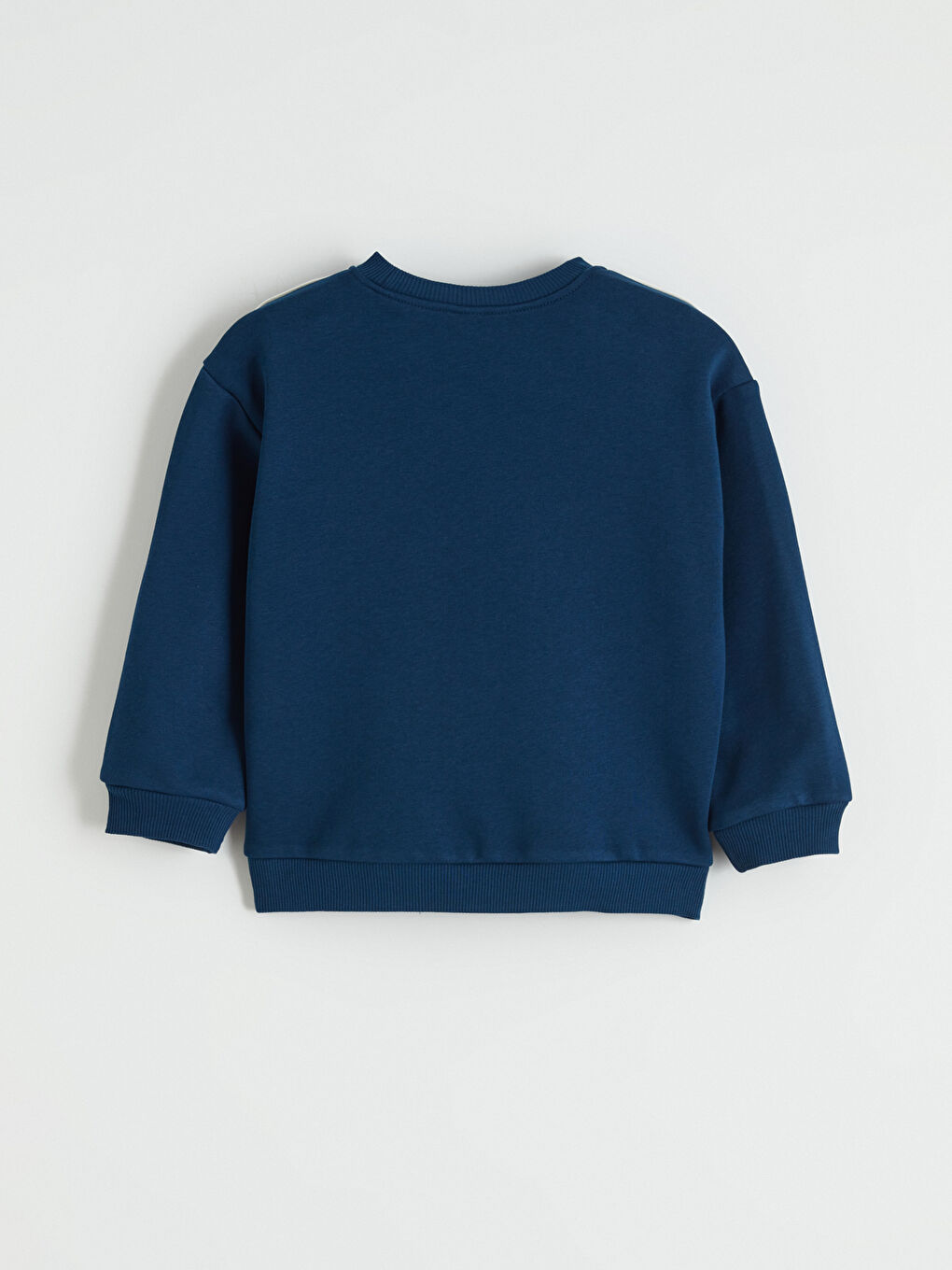 Lacivert Baskılı Erkek Çocuk Kalın Sweatshirt-1