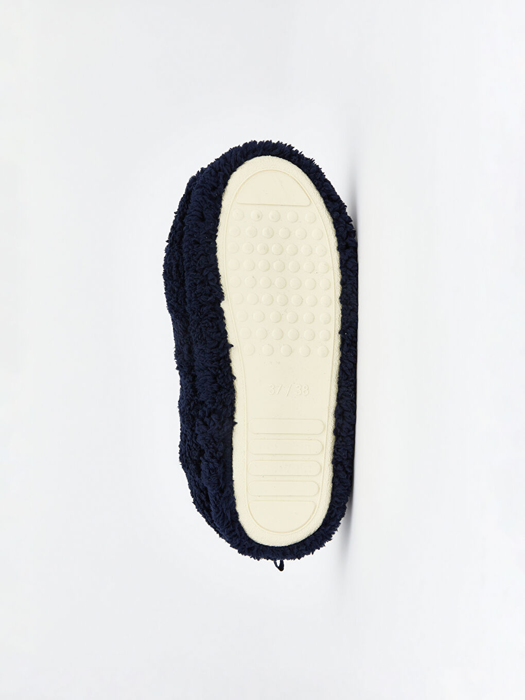 Lacivert Nakışlı Erkek Çocuk Pelüş Ev Terliği-3