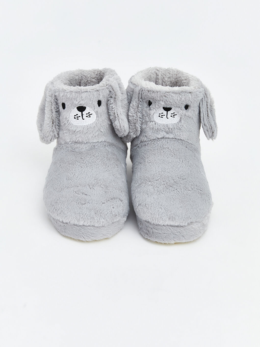 Gri Hayvan Figürlü Erkek Çocuk Panduf-2