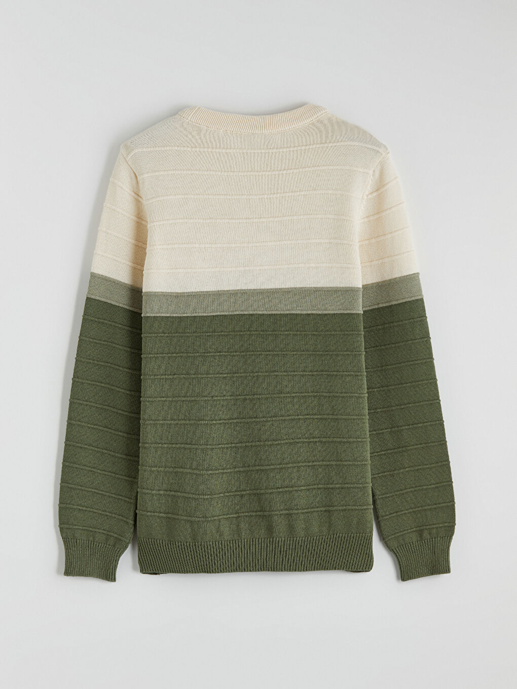 كنزة تريكو بياقة دائرية للأولاد-3