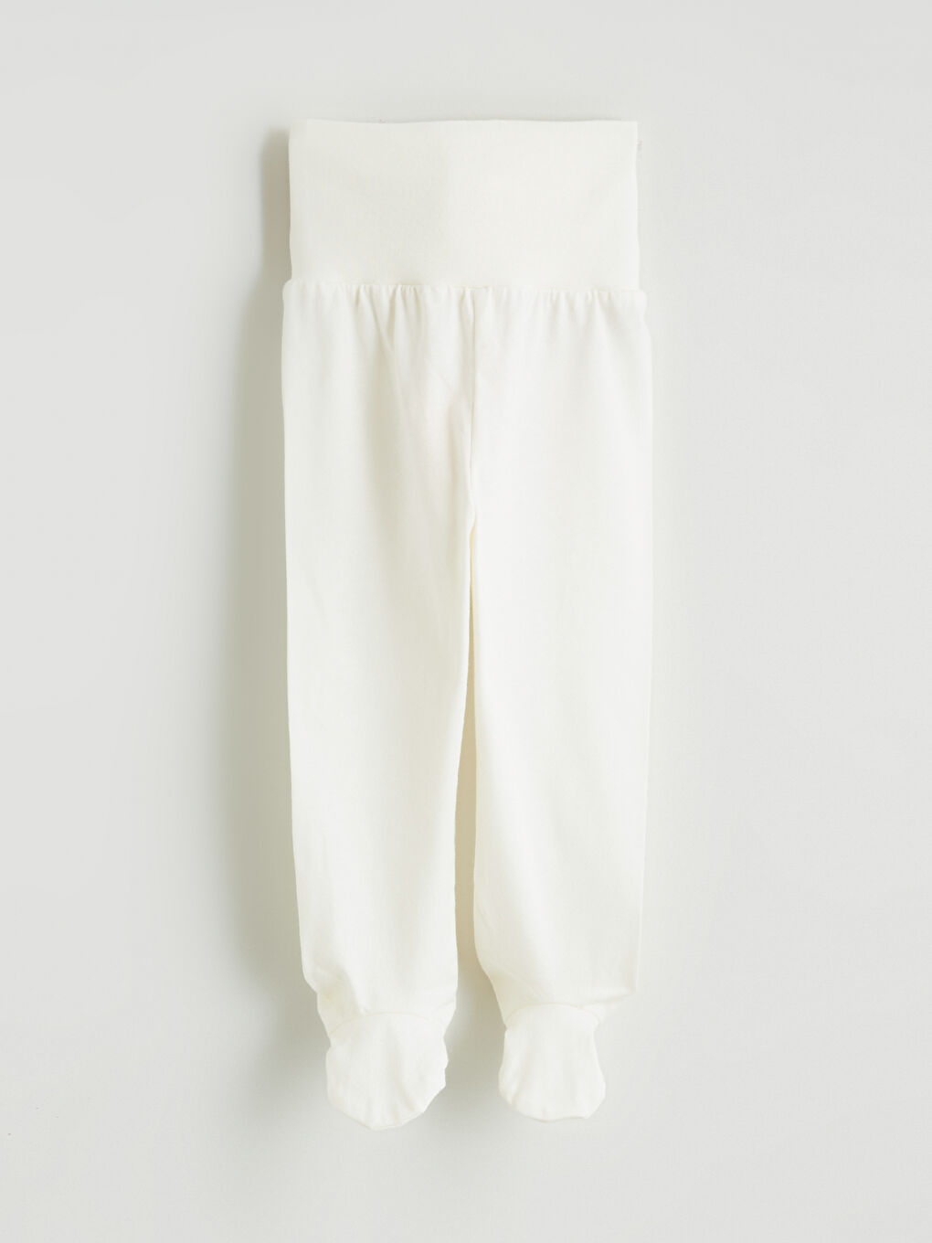 Bej Beli Lastikli Erkek Bebek Pantolon 2'li-1