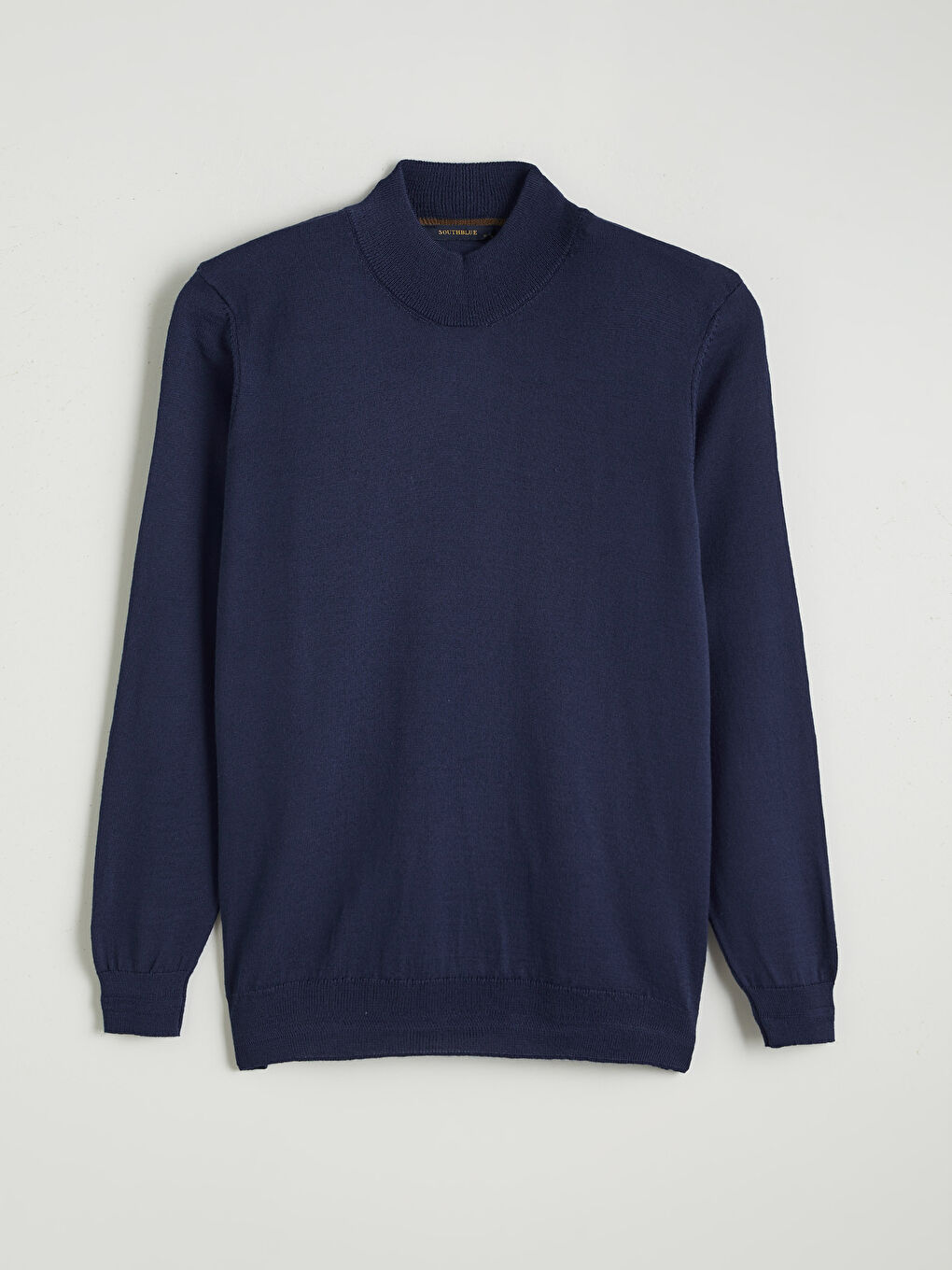 Lacivert Yarım Balıkçı Yaka Erkek Triko Kazak-4