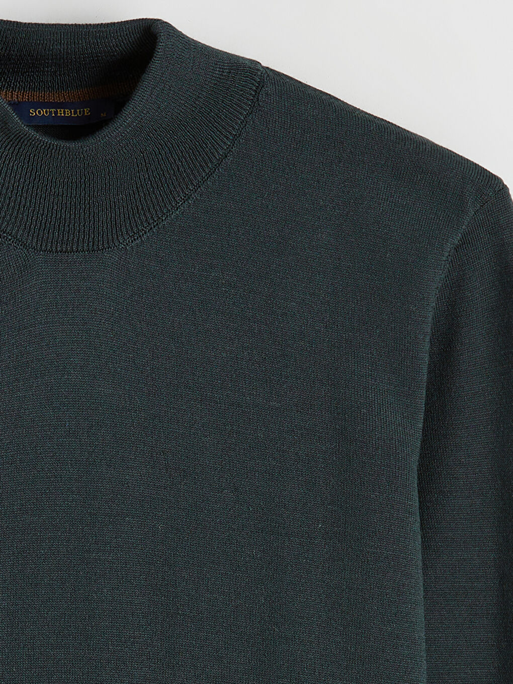 Yeşil Yarım Balıkçı Yaka Erkek Triko Kazak-5