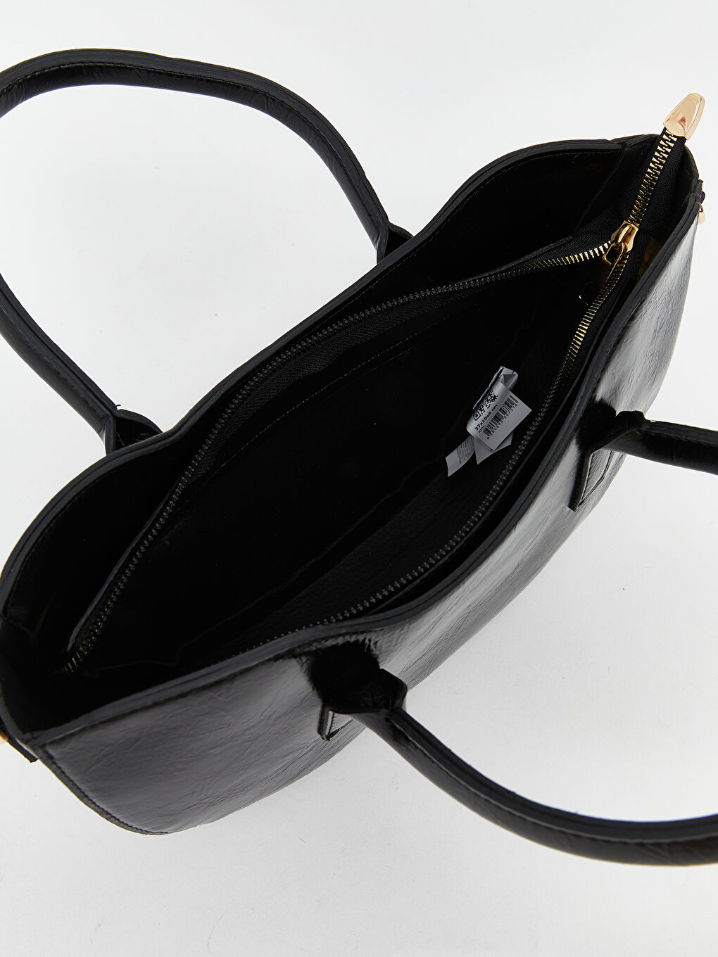 Siyah Suni Deri Kadın Omuz Çantası-2