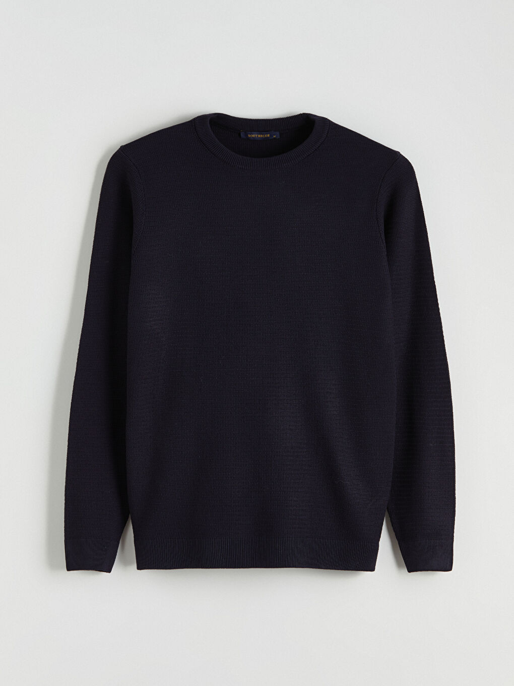 Lacivert Bisiklet Yaka Erkek Triko Kazak-4