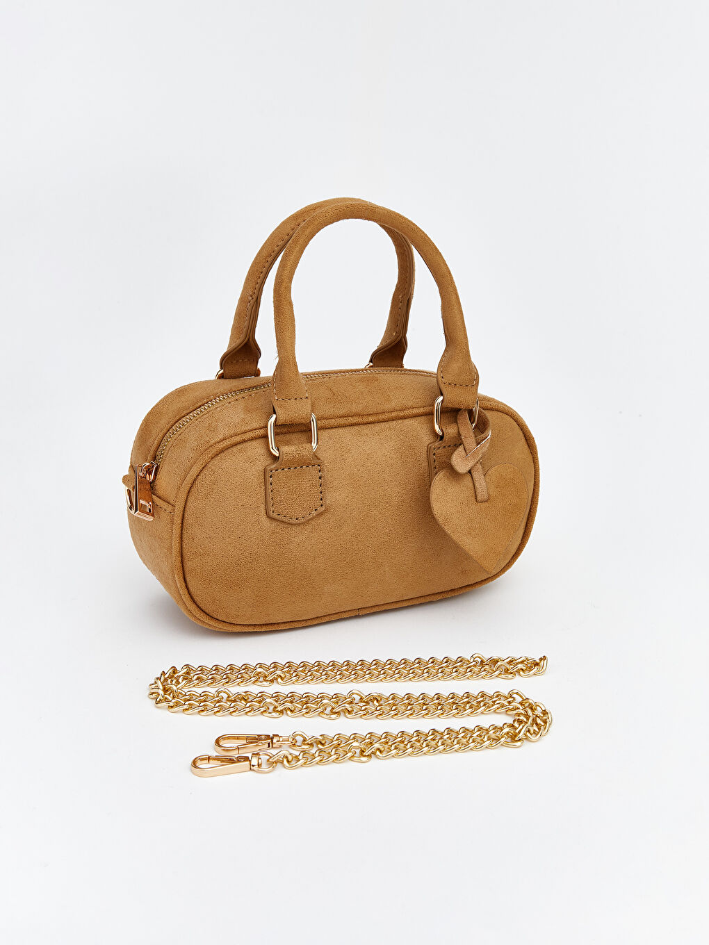 Suede-Look Women's Shoulder Bag-1