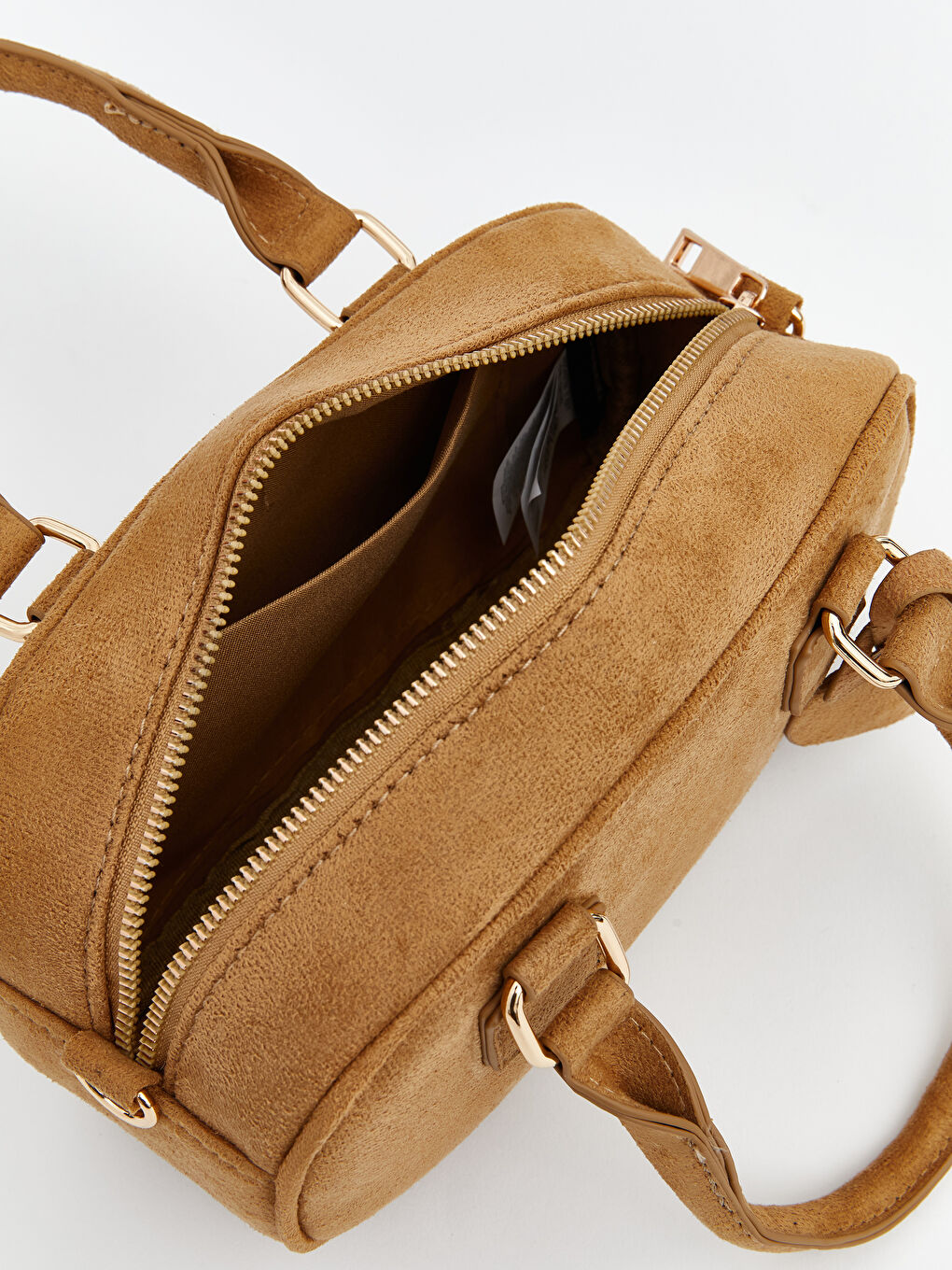 Suede-Look Women's Shoulder Bag-2