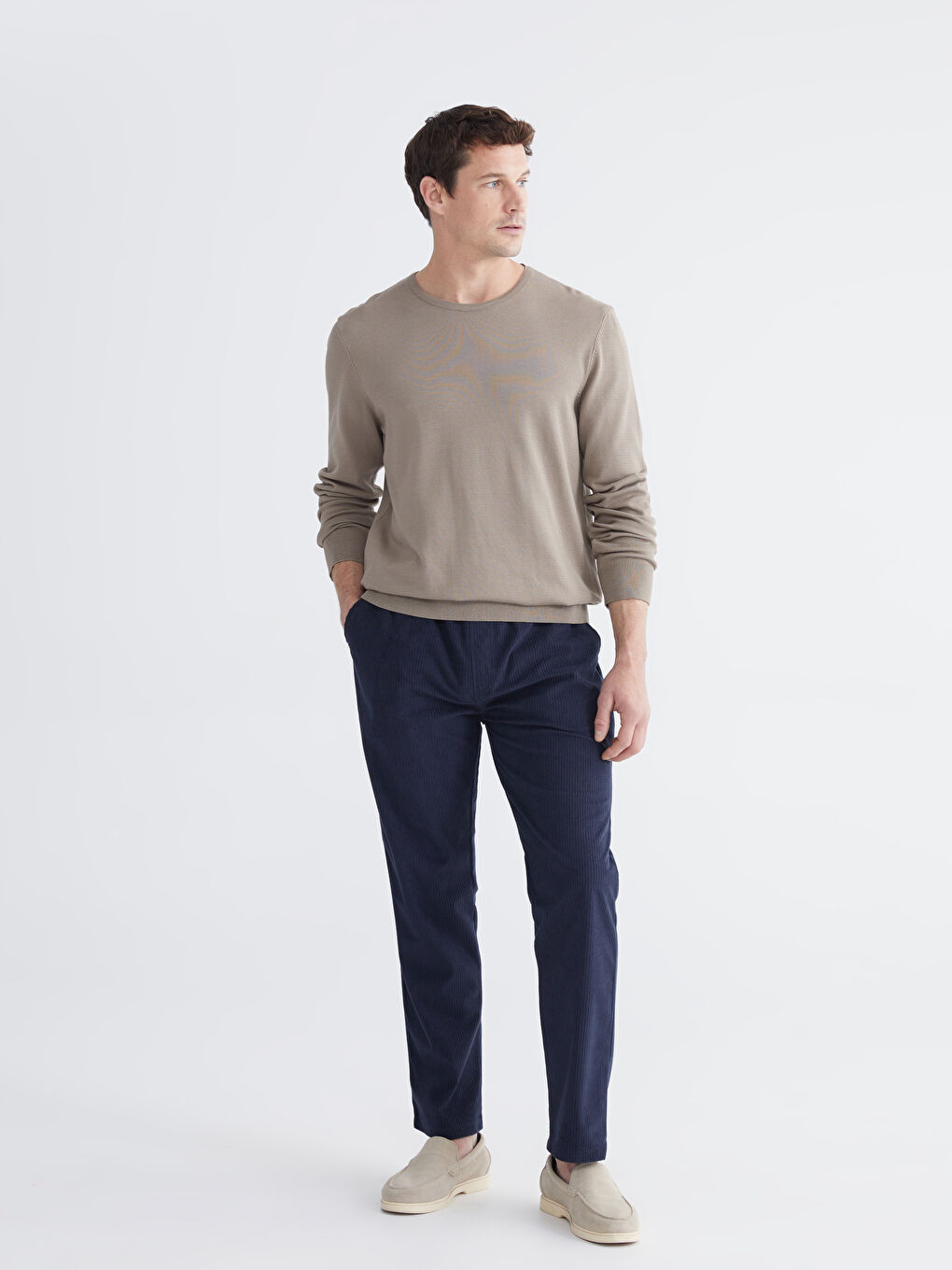 Lacivert Standart Kalıp Erkek Eşofman Altı