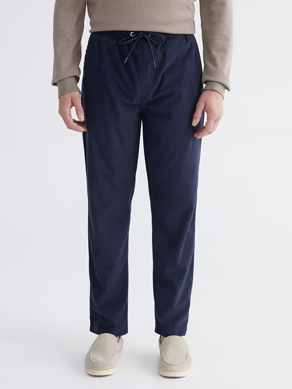 Lacivert Standart Kalıp Erkek Eşofman Altı-1