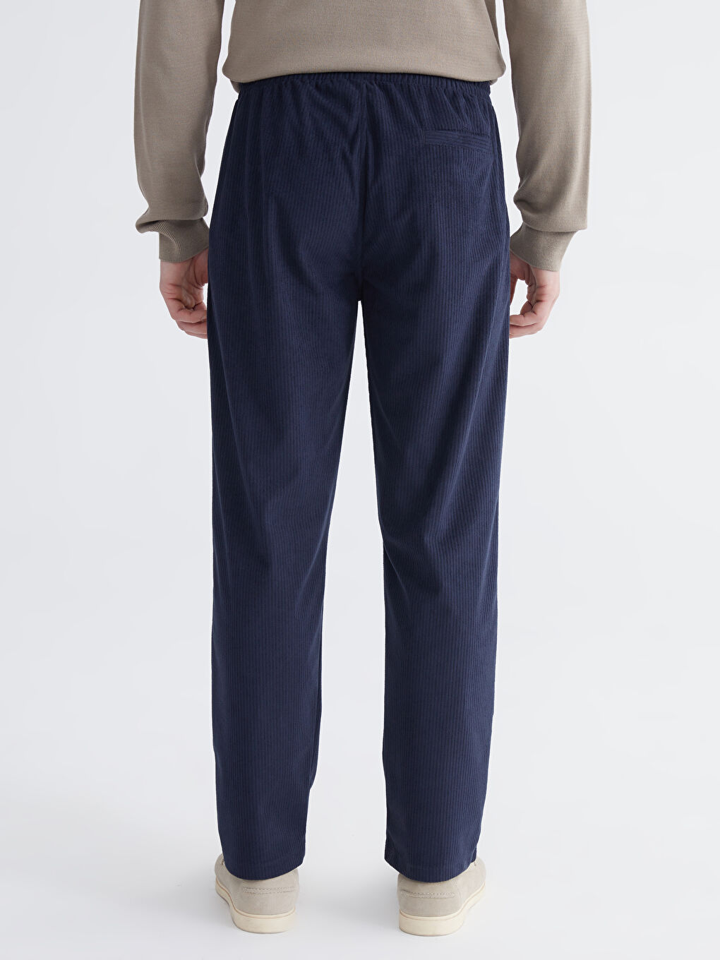 Lacivert Standart Kalıp Erkek Eşofman Altı-3