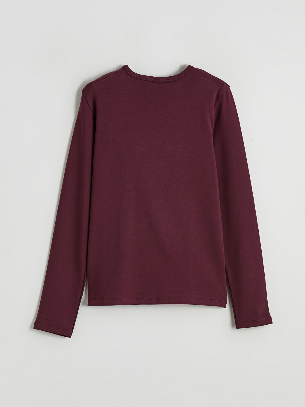 Mürdüm Bisiklet Yaka Taşlı Kız Çocuk Tişört-2