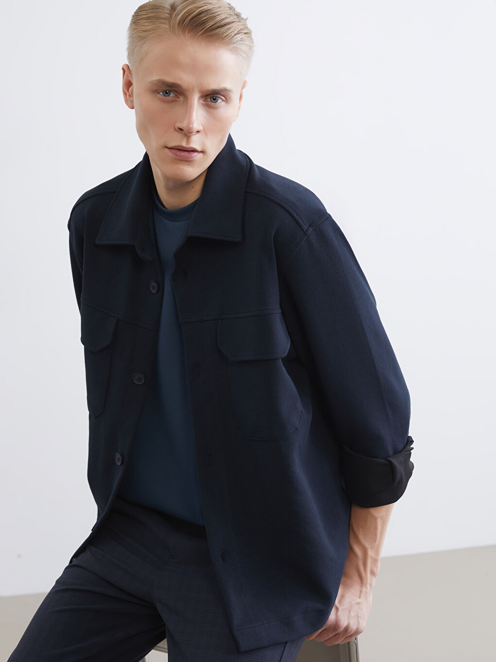 Casual Fit Men's Shirt Jacket