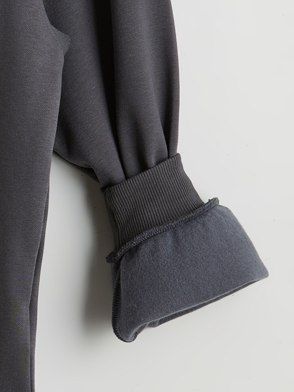 Antrasit Arizona Baskılı Oversize Kadın Kalın Sweatshirt-5