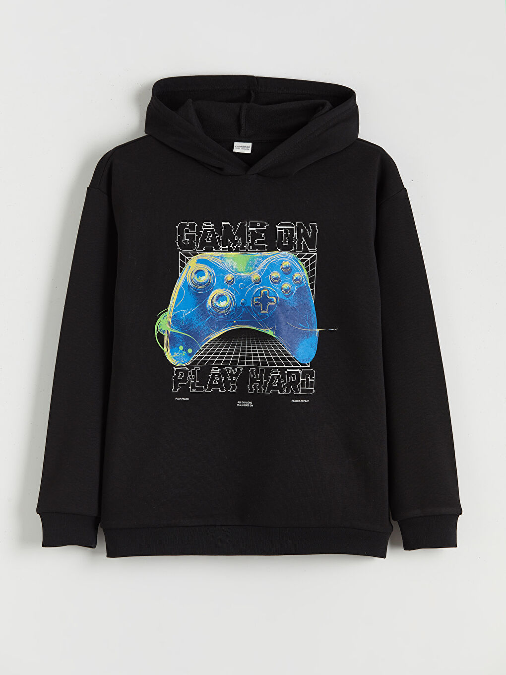 Hooded Boys' Thick Sweatshirt
