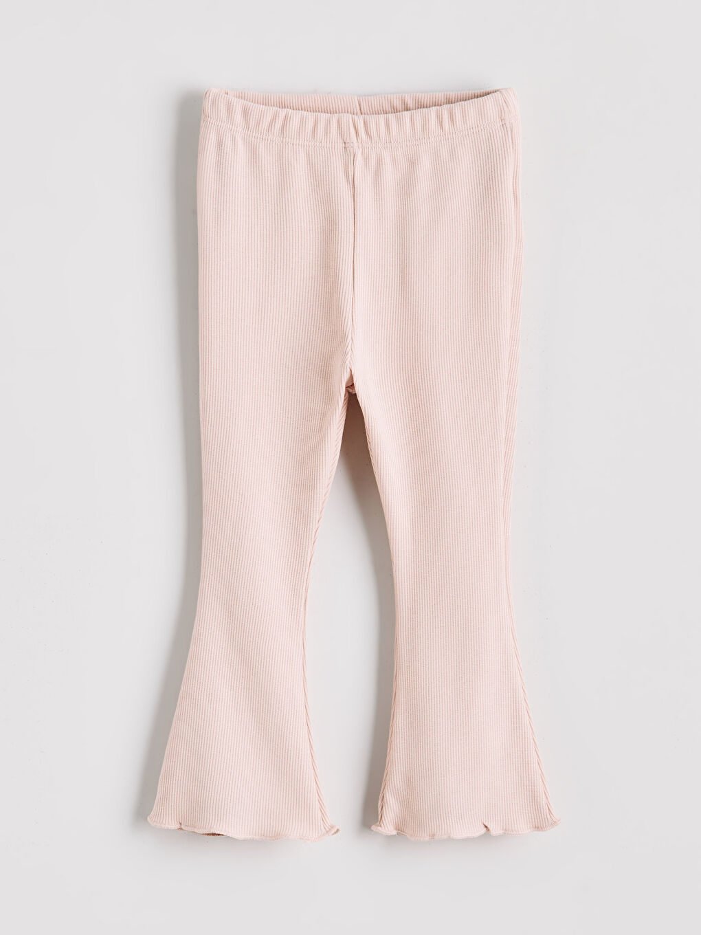 Pembe Beli Lastikli Basic Kız Bebek Tayt 2'li-3