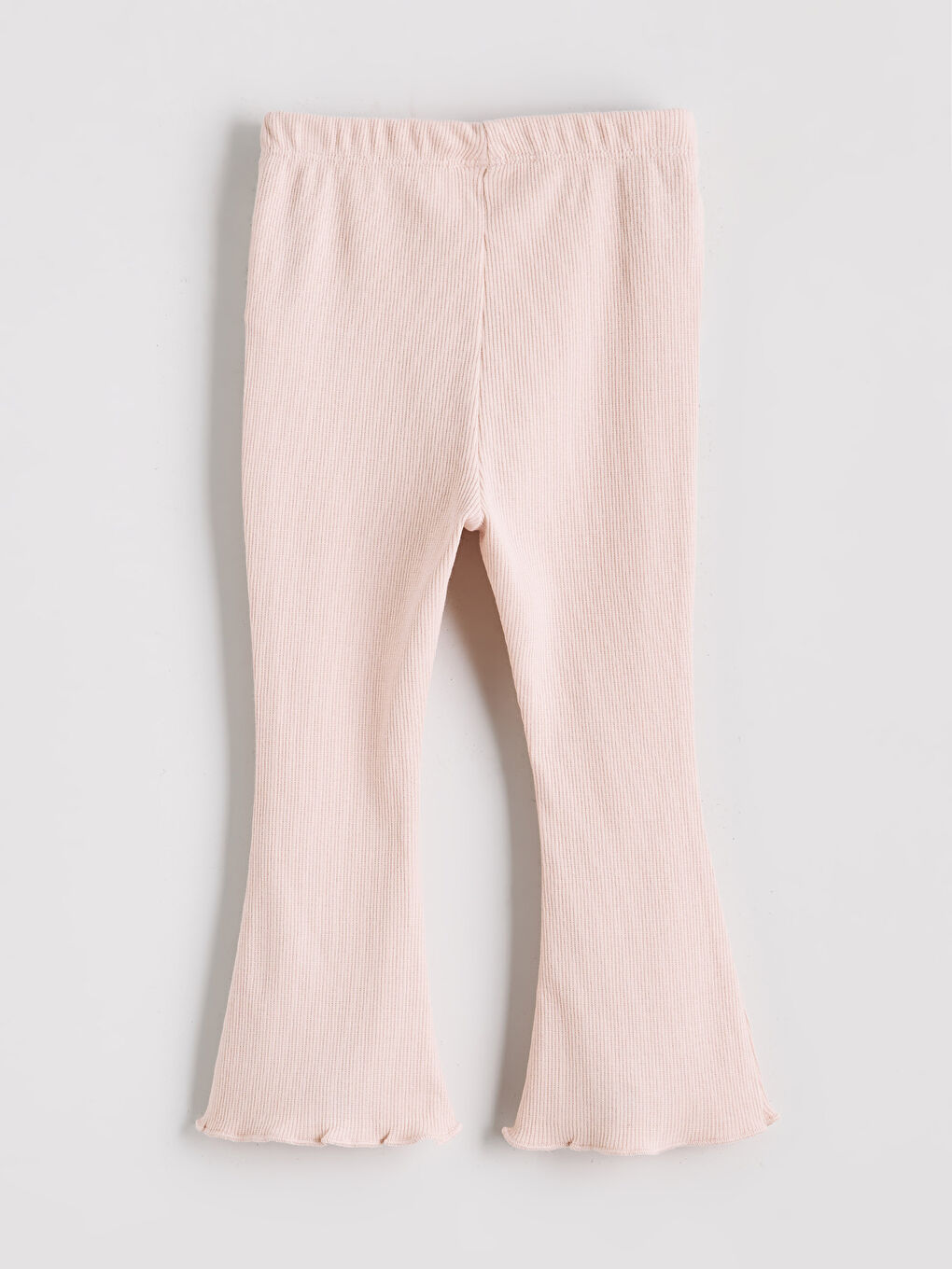 Pembe Beli Lastikli Basic Kız Bebek Tayt 2'li-4