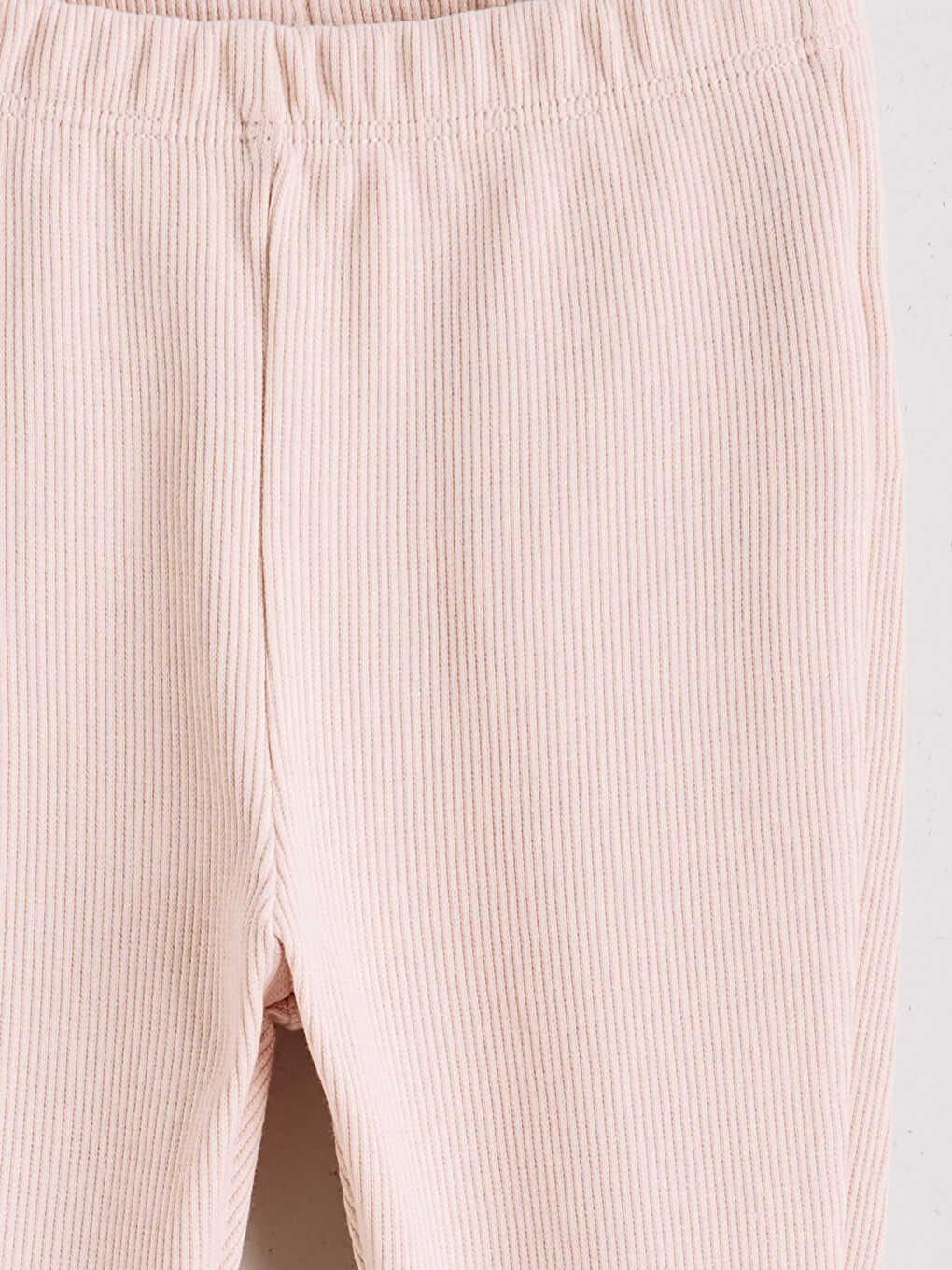 Pembe Beli Lastikli Basic Kız Bebek Tayt 2'li-6