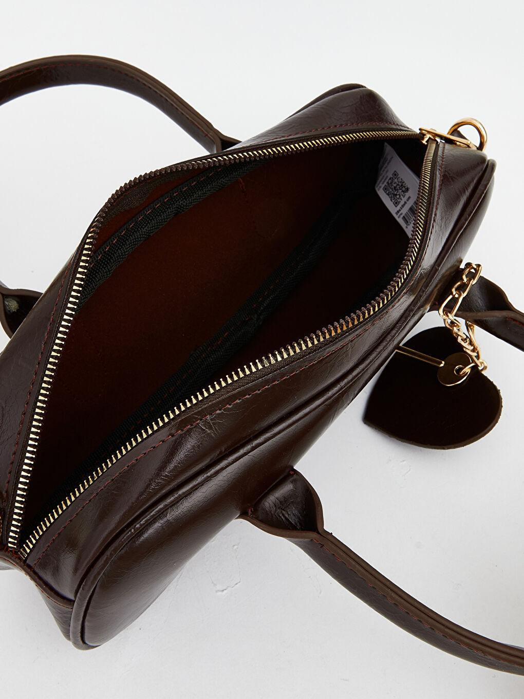 Kahverengi Deri Görünümlü Kadın Omuz Çantası-3