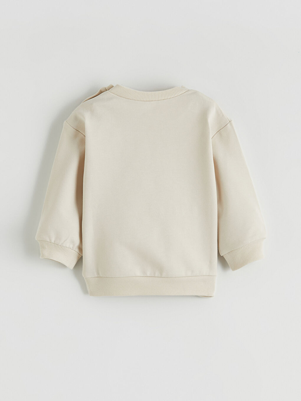 Bej Winnie the Pooh Baskılı Erkek Bebek Sweatshirt ve Eşofman Alt-3