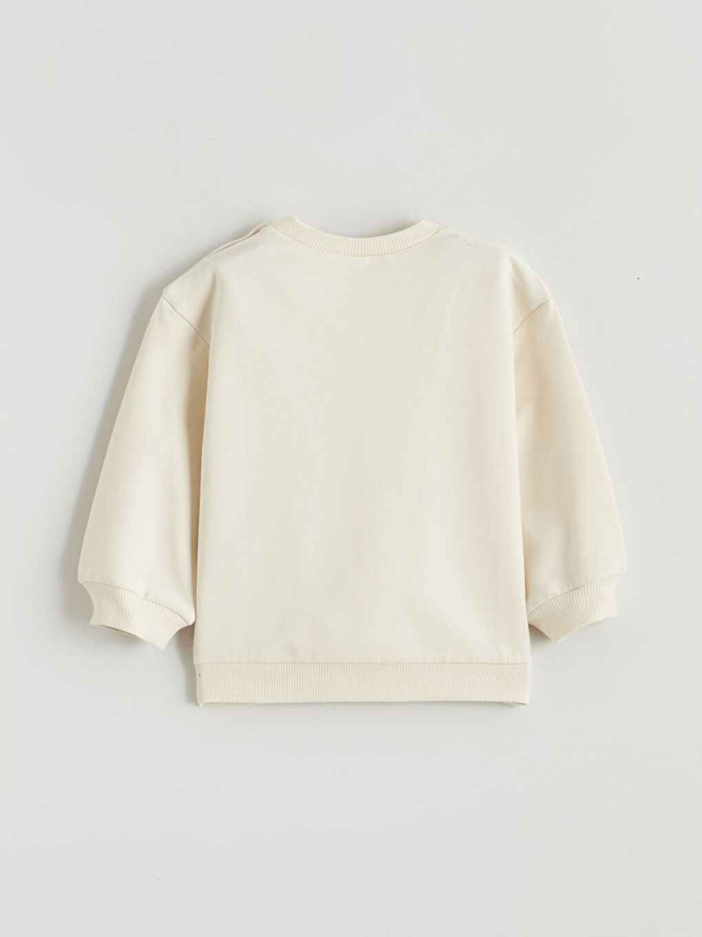 Bej Minnie Mouse Baskılı Kız Bebek Sweatshirt ve Tayt-3