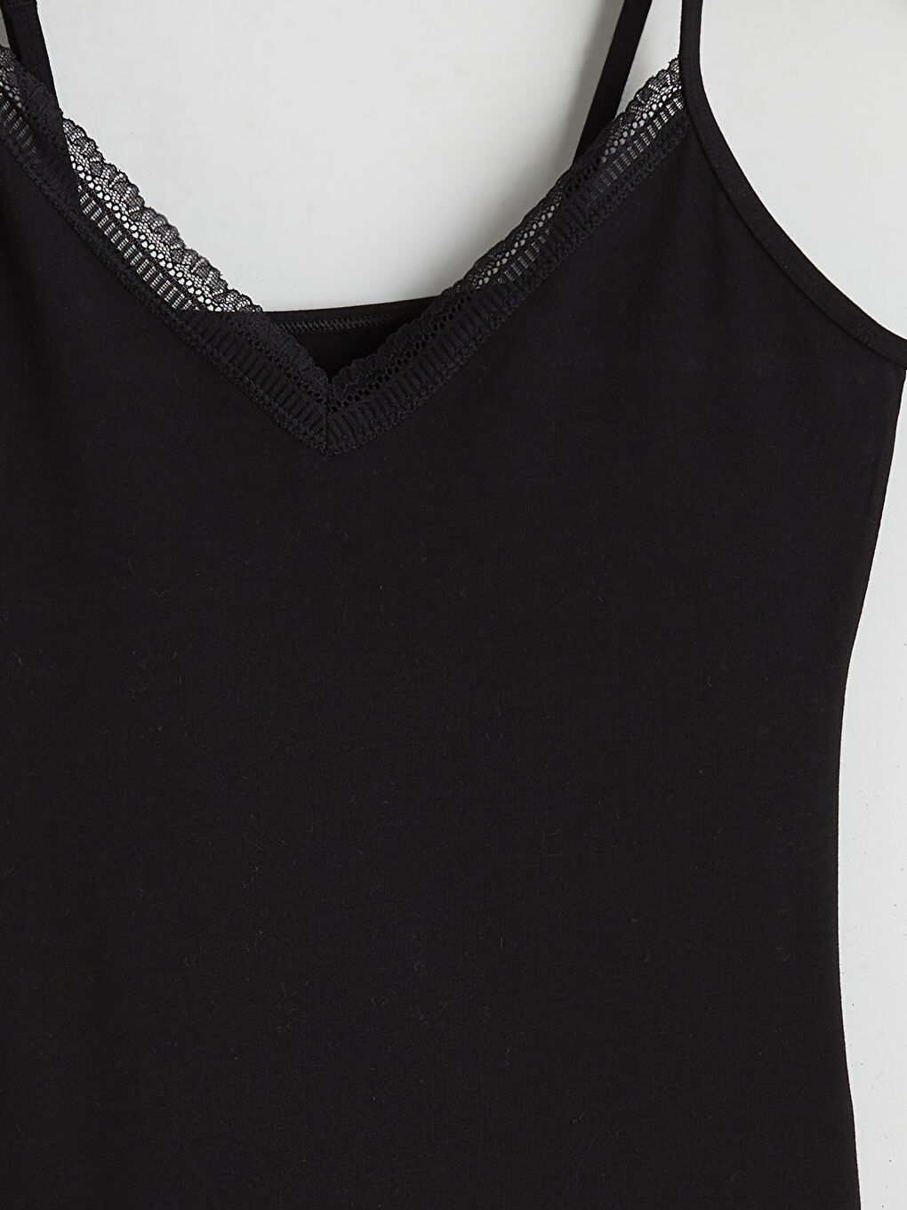 V Neck Lace Detail Strappy Women's Vest-5