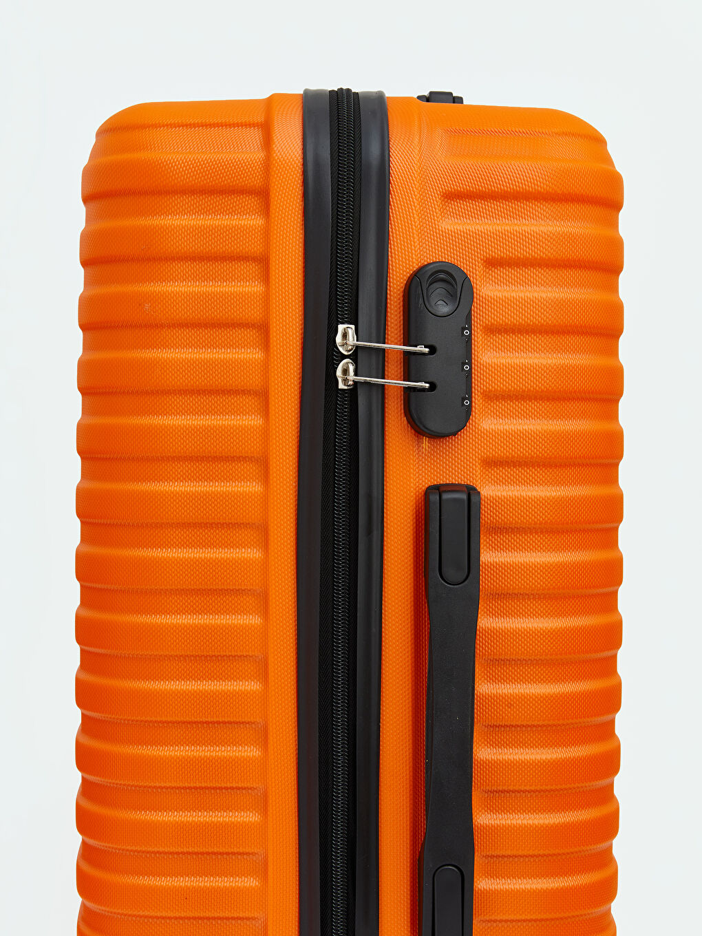 Turuncu Kilit Detaylı Büyük Boy Valiz-3