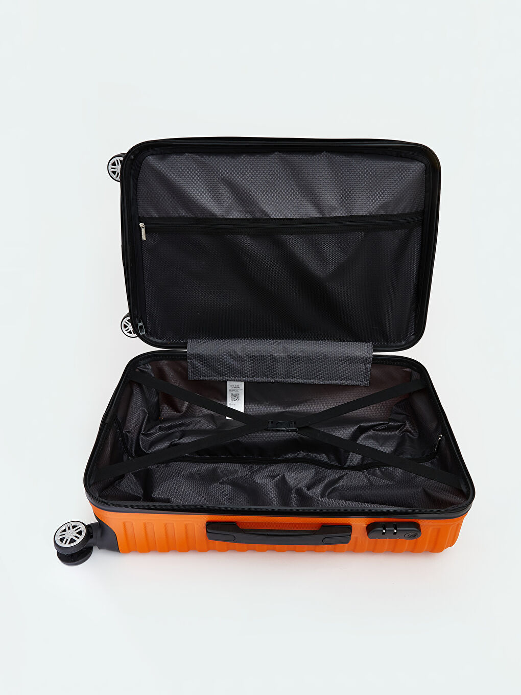 Turuncu Kilit Detaylı Orta Boy Valiz-2