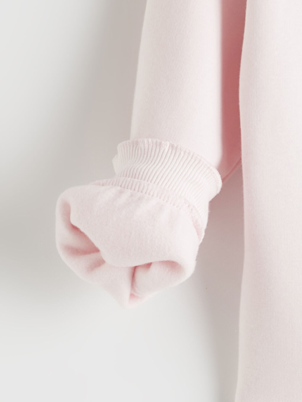 Pembe Stitch Baskılı Kız Çocuk Sweatshirt ve Tayt-3