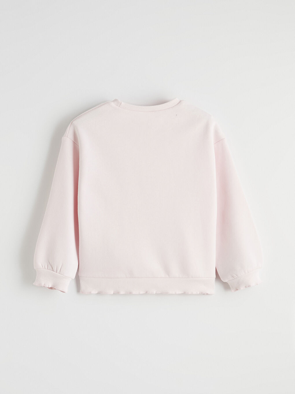Pembe Stitch Baskılı Kız Çocuk Sweatshirt ve Tayt-4
