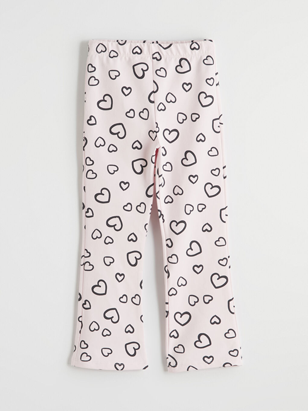 Pembe Stitch Baskılı Kız Çocuk Sweatshirt ve Tayt-5